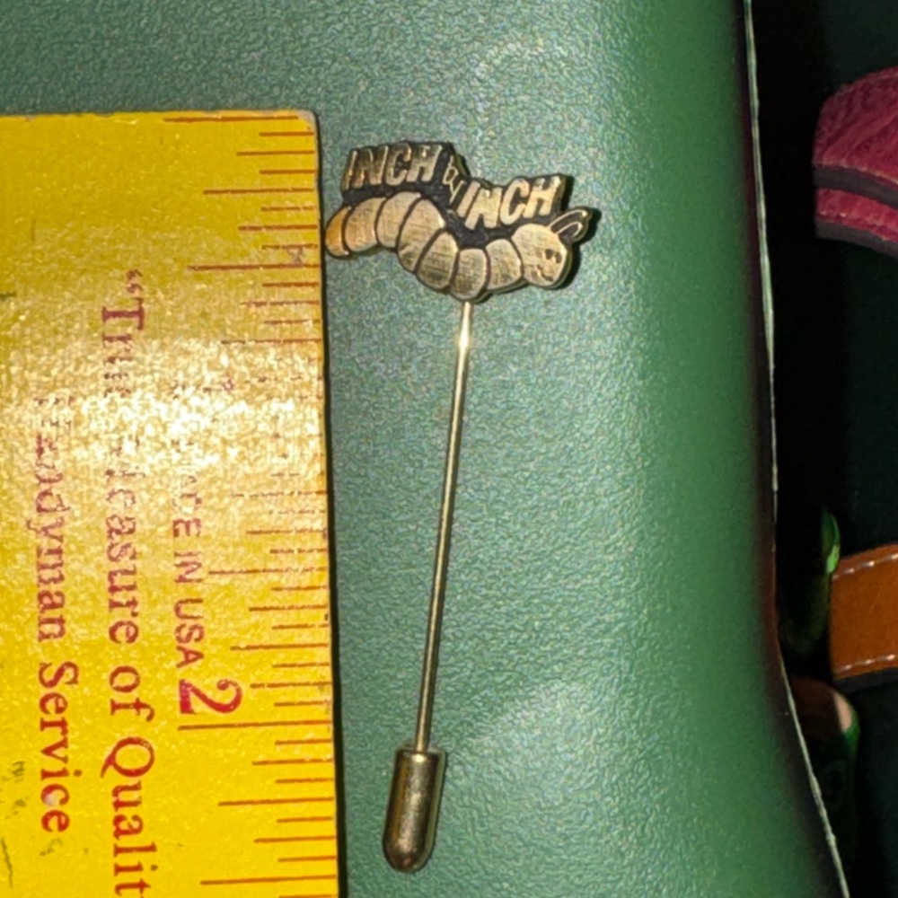 Gold Inch by Inch Stick Pin - Picture 3 of 3